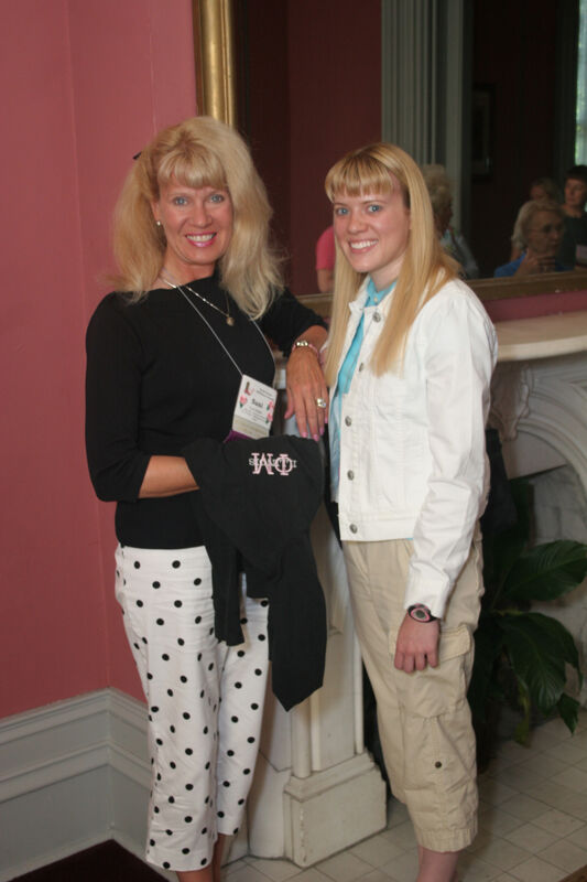 Susi Kiefer and Unidentified on Convention Mansion Tour Photograph 1, July 2006 (Image)