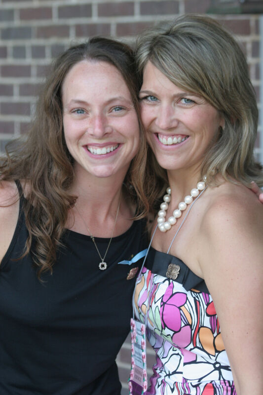 Lisa Williams and Melissa Walsh During Convention Mansion Tour Photograph, July 2006 (Image)