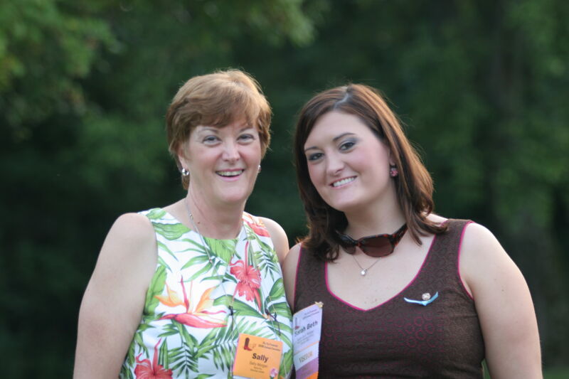 Sally and Sarah Beth Morgan During Convention Mansion Tour Photograph 3, July 2006 (Image)