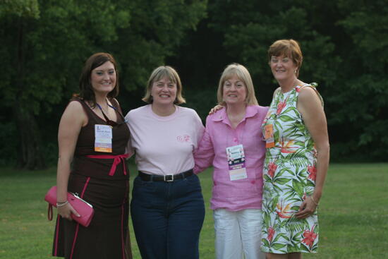 Morgan, Unidentified, Hastings, and Morgan During Convention Mansion Tour Photograph 2, July 2006 (image)