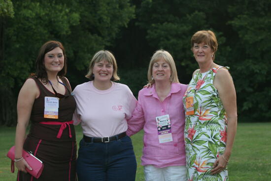 Morgan, Unidentified, Hastings, and Morgan During Convention Mansion Tour Photograph 1, July 2006 (image)