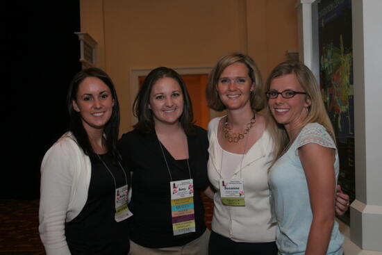 Howard, Hodges, and Two Unidentified Phi Mus at Convention Photograph 2, July 2006 (image)