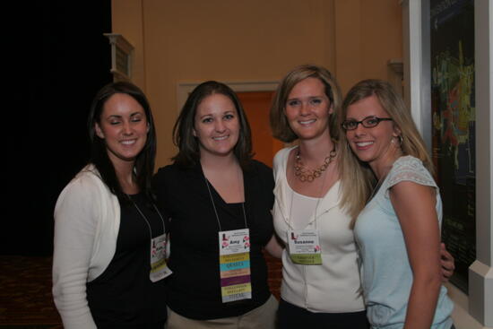 Howard, Hodges, and Two Unidentified Phi Mus at Convention Photograph 1, July 2006 (image)