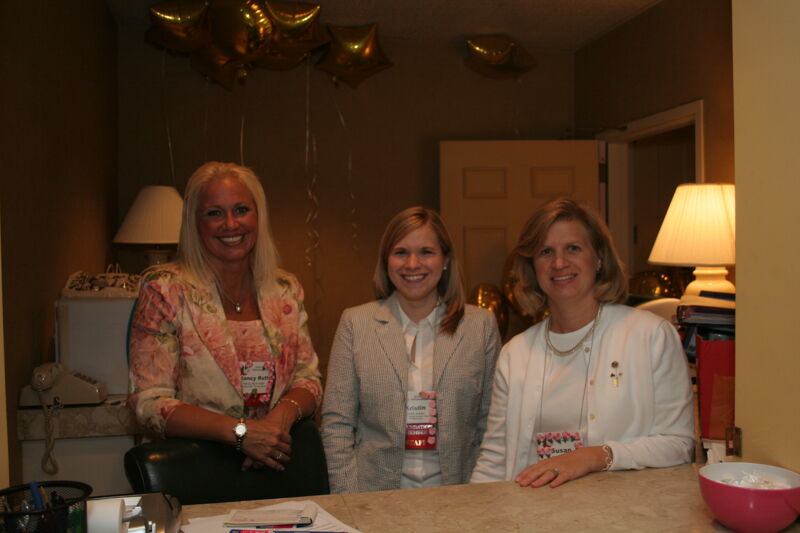 Unidentified, Jordan, and Logan at Hotel Suite at Convention Photograph 1, July 2006 (Image)