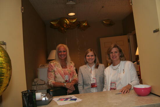 Unidentified, Jordan, and Logan at Hotel Suite at Convention Photograph 2, July 2006 (image)