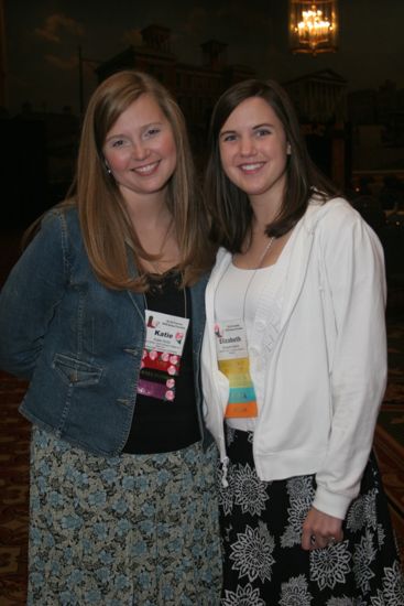 Katie Hicks and Elizabeth Adams at Convention Photograph, July 2006 (image)