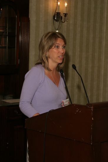 Melissa Walsh Speaking at Convention Officer Luncheon Photograph, July 2006 (image)