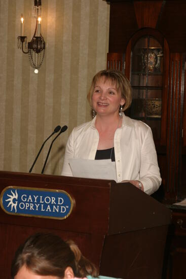 Robin Fanning Speaking at Convention Officer Luncheon Photograph 2, July 2006 (image)