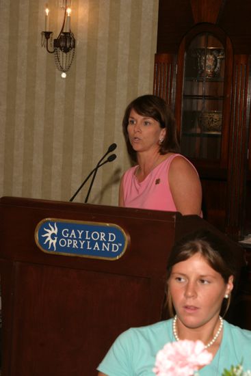 Beth Monnin Speaking at Convention Officer Luncheon Photograph 2, July 2006 (image)