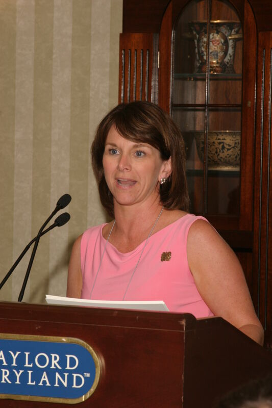 July 2006 Beth Monnin Speaking at Convention Officer Luncheon Photograph 1 Image