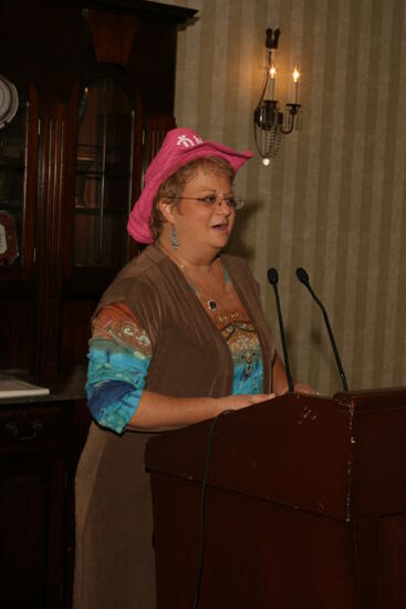 Kathy Williams Speaking at Convention Officer Luncheon Photograph 1, July 2006 (image)