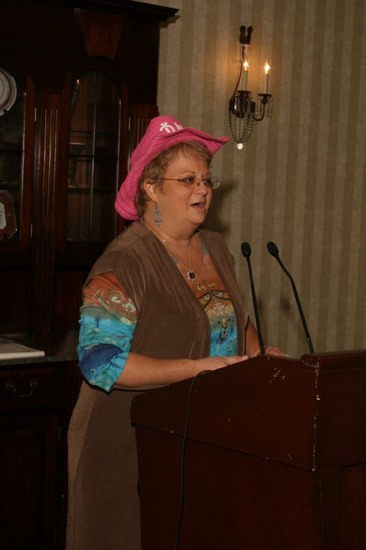 Kathy Williams Speaking at Convention Officer Luncheon Photograph 1, July 2006 (Image)