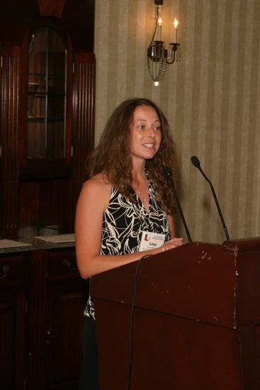 Lisa Williams Speaking at Convention Officer Luncheon Photograph 2, July 2006 (image)