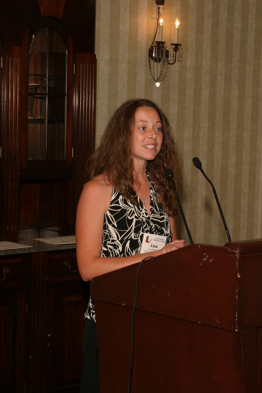 Lisa Williams Speaking at Convention Officer Luncheon Photograph 2, July 2006 (Image)