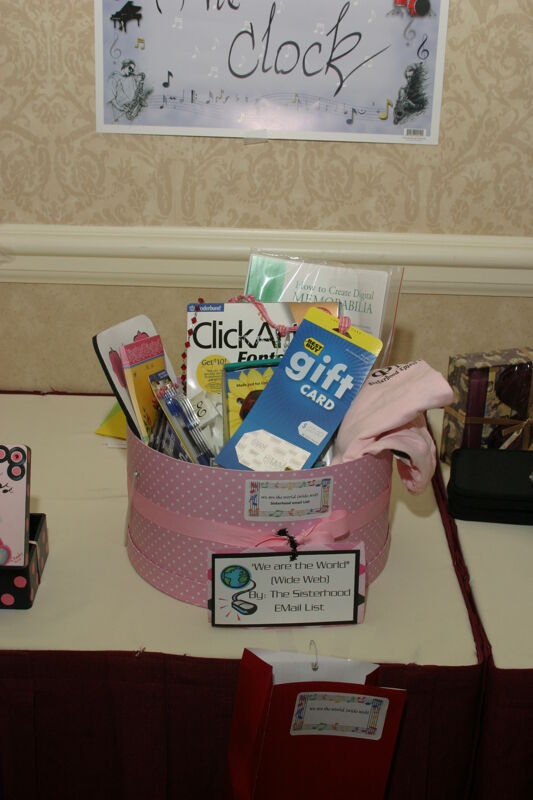 We Are the World Gift Basket at Convention Photograph 2, July 2006 (Image)