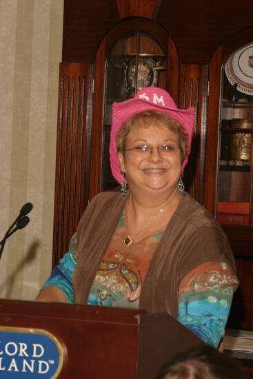 Kathy Williams Speaking at Convention Officer Luncheon Photograph 2, July 2006 (image)