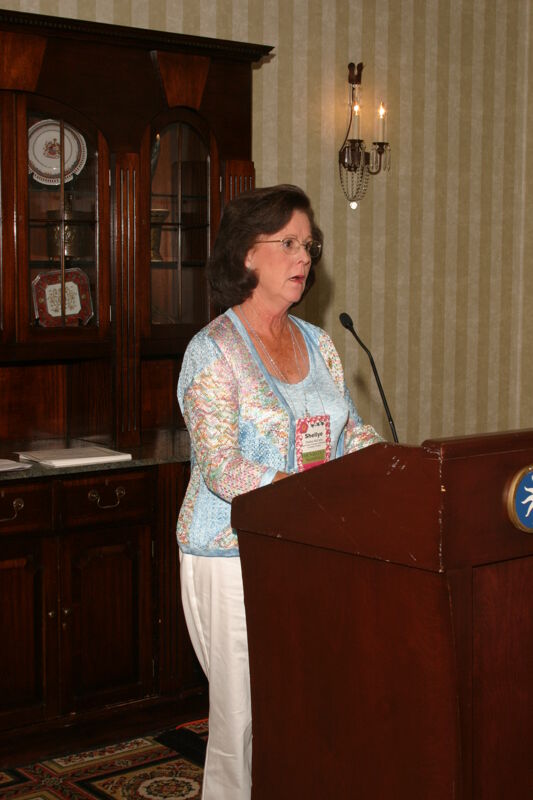 Shellye McCarty Speaking at Convention Officer Luncheon Photograph 1, July 2006 (Image)