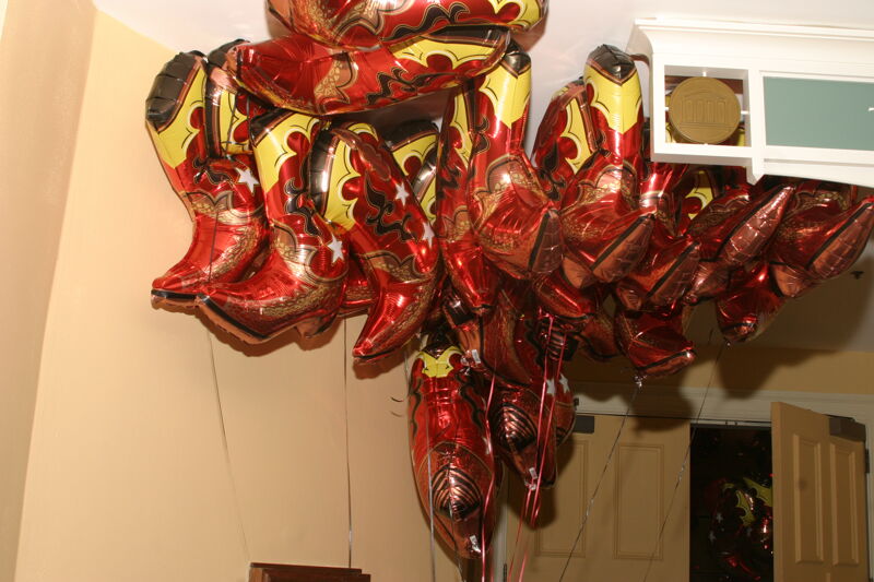 July 2006 Cowboy Boot Balloons at Convention Photograph Image