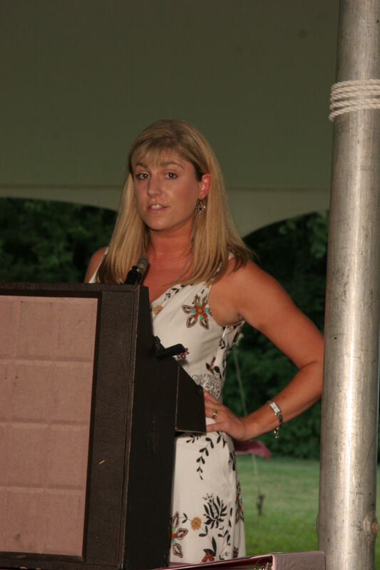 July 2006 Andie Kash Speaking at Convention Outdoor Luncheon Photograph 2 Image