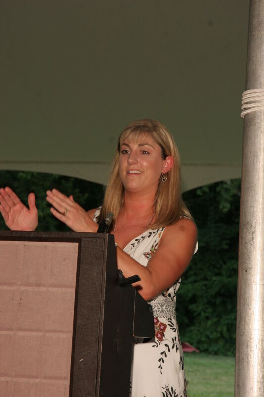 Andie Kash Speaking at Convention Outdoor Luncheon Photograph 1, July 2006 (Image)