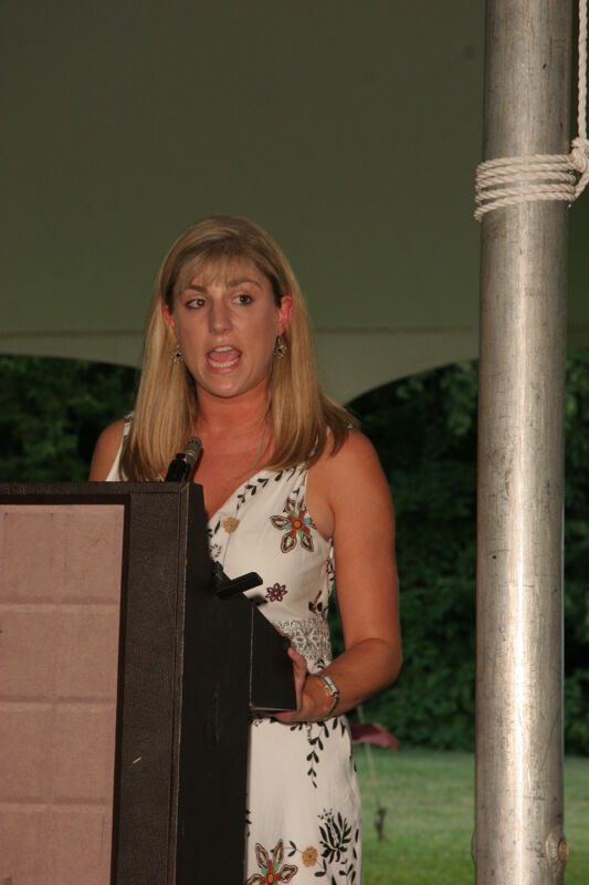 Andie Kash Speaking at Convention Outdoor Luncheon Photograph 3, July 2006 (Image)