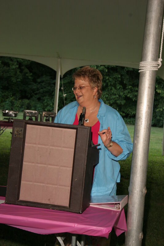 Kathy Williams Speaking at Convention Outdoor Luncheon Photograph 2, July 2006 (Image)