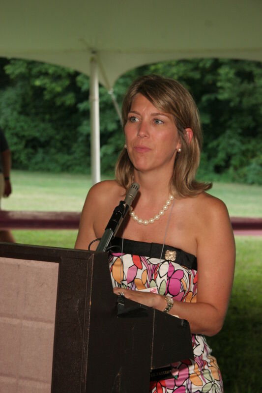Melissa Walsh Speaking at Convention Outdoor Luncheon Photograph 1, July 2006 (Image)