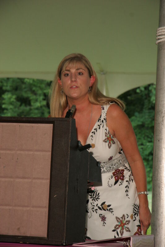 July 2006 Andie Kash Speaking at Convention Outdoor Luncheon Photograph 5 Image