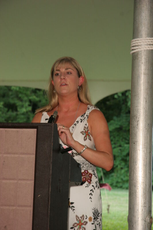 July 2006 Andie Kash Speaking at Convention Outdoor Luncheon Photograph 4 Image