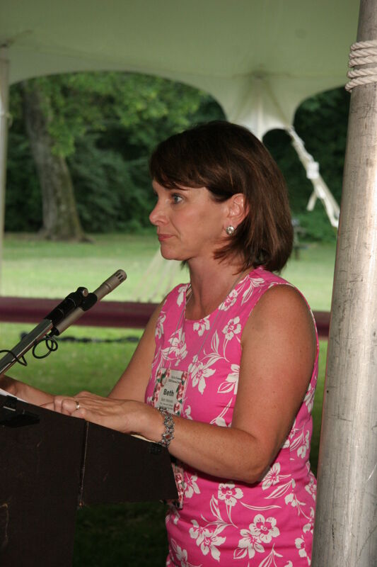 July 2006 Beth Monnin Speaking at Convention Outdoor Luncheon Photograph 5 Image