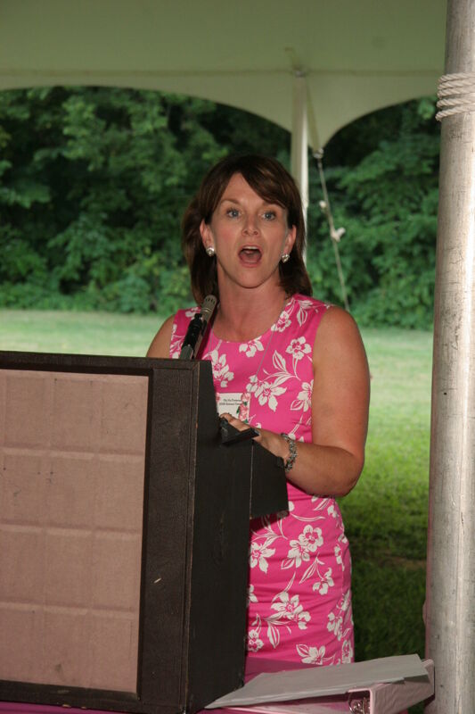 July 2006 Beth Monnin Speaking at Convention Outdoor Luncheon Photograph 4 Image