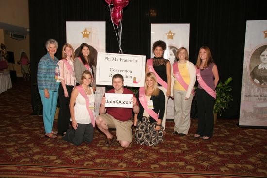 Sackinger, Pages, and Kappa Alpha Order Member at Convention Photograph 1, July 2006 (image)