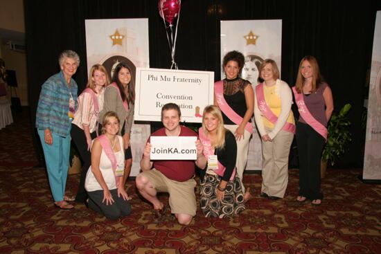 Sackinger, Pages, and Kappa Alpha Order Member at Convention Photograph 3, July 2006 (image)