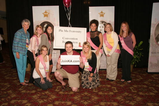 Sackinger, Pages, and Kappa Alpha Order Member at Convention Photograph 4, July 2006 (image)