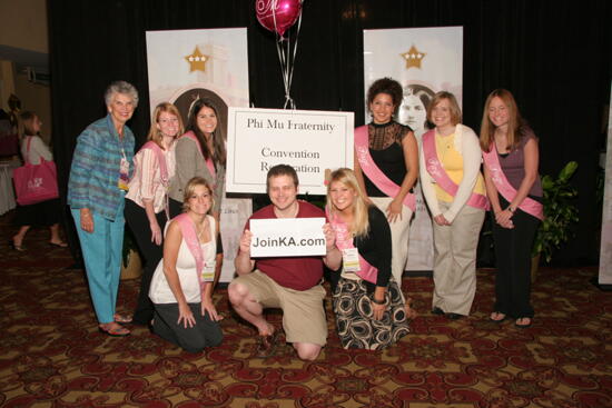 Sackinger, Pages, and Kappa Alpha Order Member at Convention Photograph 2, July 2006 (image)