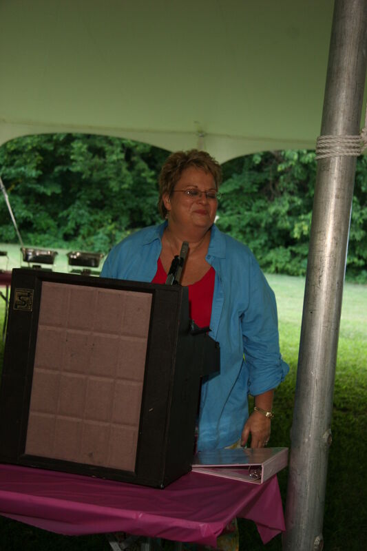 Kathy Williams Speaking at Convention Outdoor Luncheon Photograph 1, July 2006 (Image)