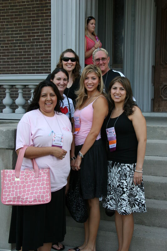 Seven Phi Mus Outside Mansion During Convention Photograph, July 2006 (Image)