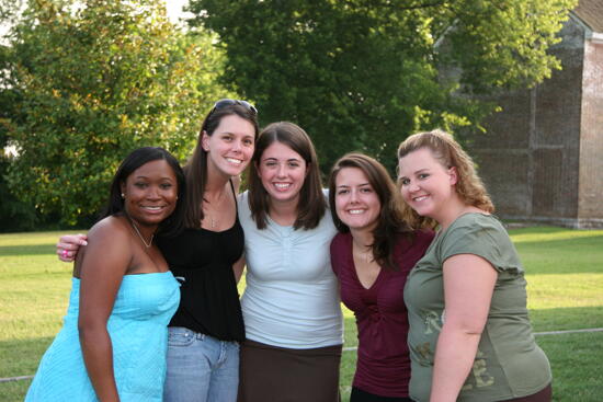 Five Phi Mus Outside Mansion During Convention Photograph 3, July 2006 (image)