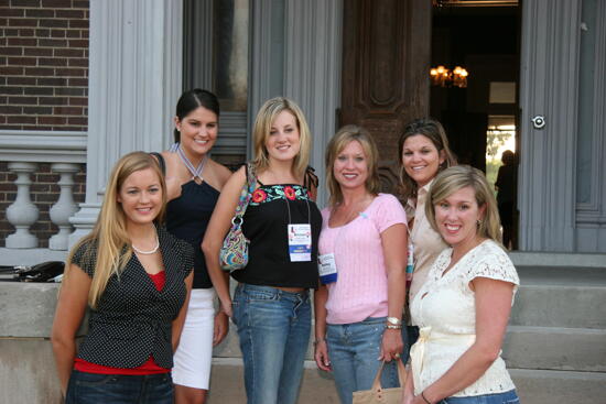 Six Phi Mus Outside Mansion During Convention Photograph 2, July 2006 (image)