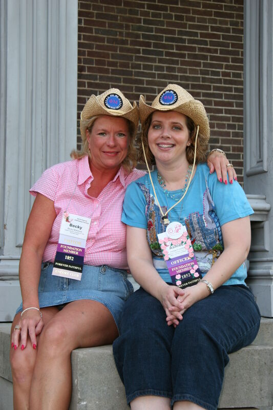Becky McKenzie and Ashlee Forscher During Convention Mansion Tour Photograph 2, July 2006 (Image)