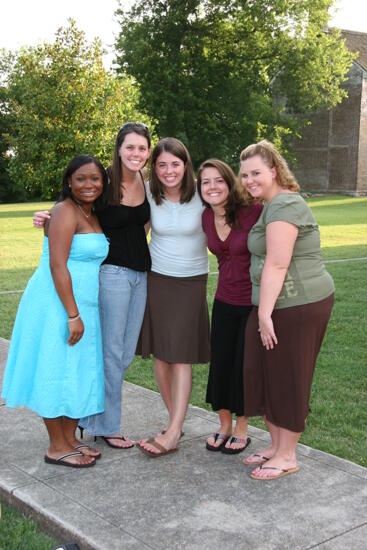 Five Phi Mus Outside Mansion During Convention Photograph 2, July 2006 (image)