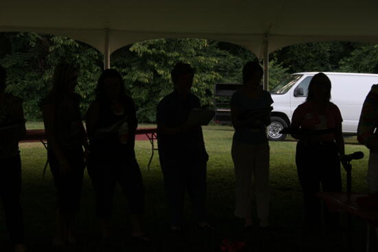 Choir Singing at Convention Outdoor Luncheon Photograph 5, July 2006 (image)