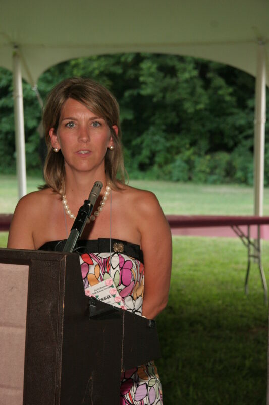 Melissa Walsh Speaking at Convention Outdoor Luncheon Photograph 3, July 2006 (Image)