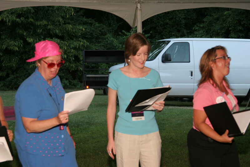 Choir Singing at Convention Outdoor Luncheon Photograph 10, July 2006 (Image)
