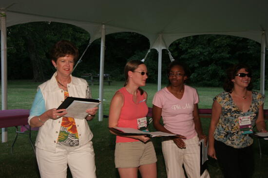 Choir Singing at Convention Outdoor Luncheon Photograph 12, July 2006 (image)