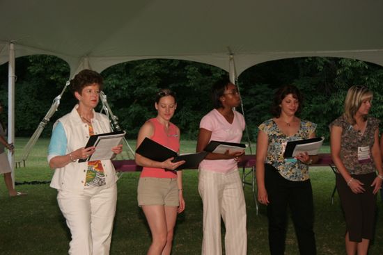 Choir Singing at Convention Outdoor Luncheon Photograph 4, July 2006 (image)