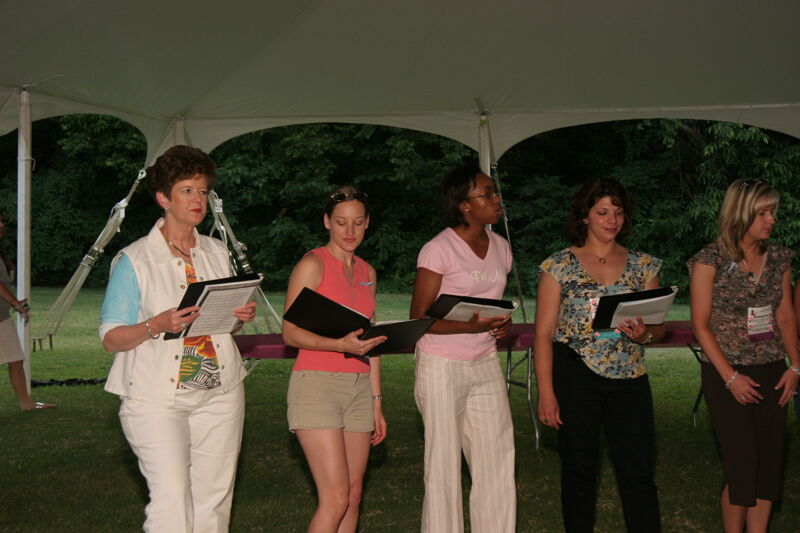 Choir Singing at Convention Outdoor Luncheon Photograph 4, July 2006 (Image)