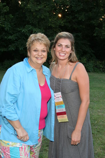 Kathy Williams and Jordin Barkley at Convention Outdoor Luncheon Photograph, July 2006 (image)