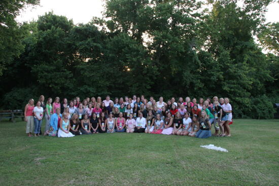 Collegiate Award Winners at Convention Outdoor Luncheon Photograph 4, July 2006 (image)