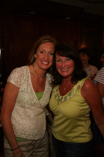 Two Unidentified Phi Mus at Convention Officer Reception Photograph, July 2006 (image)